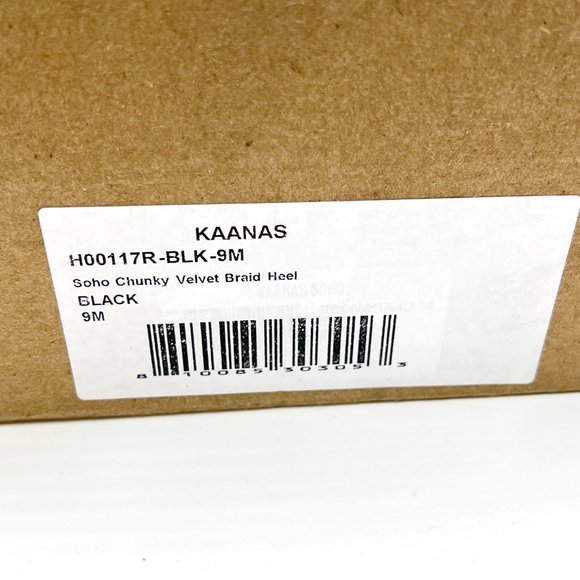 Kaanas‎ Womens Soho Chunky Velvet Braided Block Heel Sandals Heels Shoes 9M - Picture 13 of 13